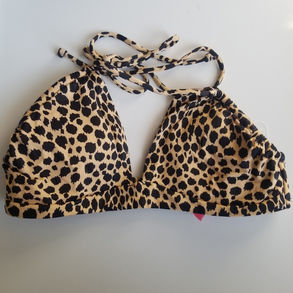4/$25 Victoria Secret Cheetah Print Bikini Top